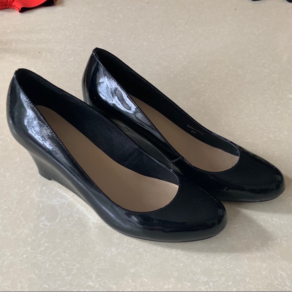 kate spade patent wedges